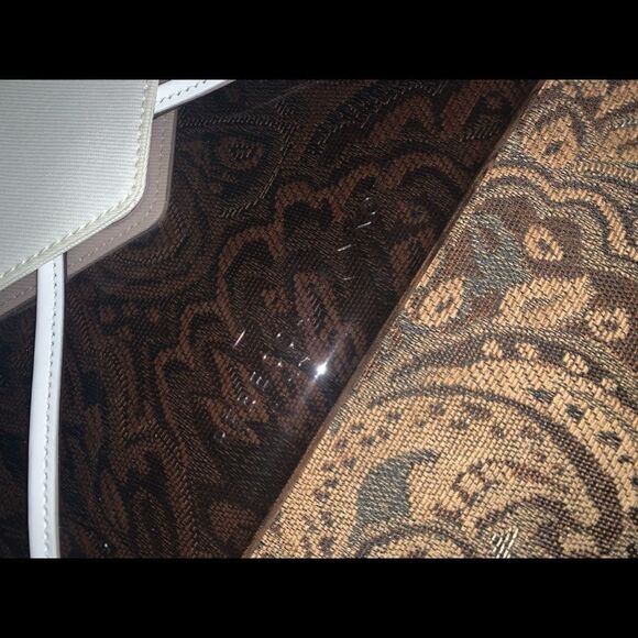 REBECCA MINKOFF Leo Leather White and Clear Clutch REBECCA MINKOFF Leo C… - Picture 3 of 6